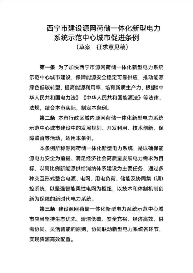 西寧：建設源網荷儲一體化新型電力系統示范中心城市-地大熱能